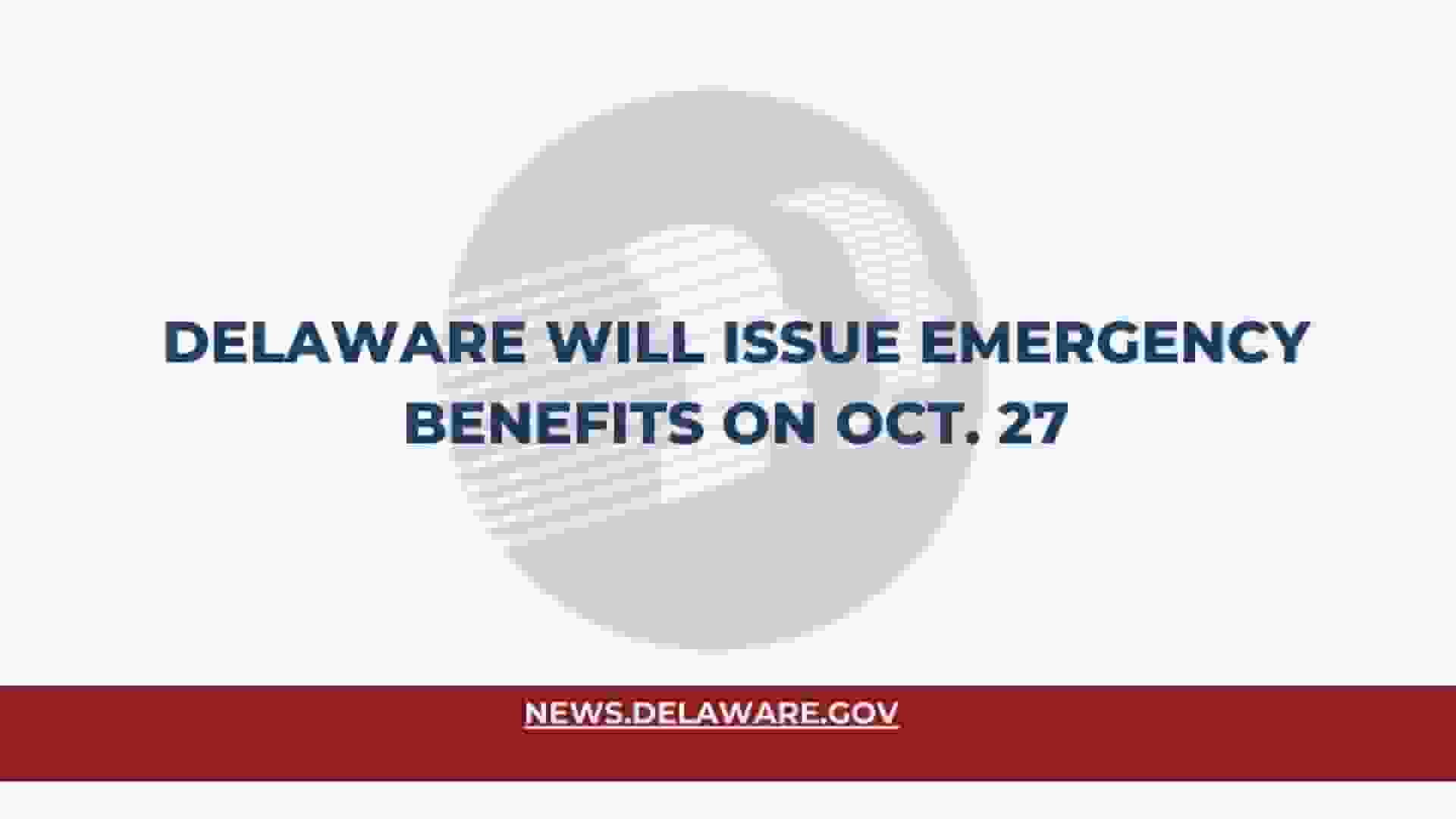 Delaware October Emergency Benefits