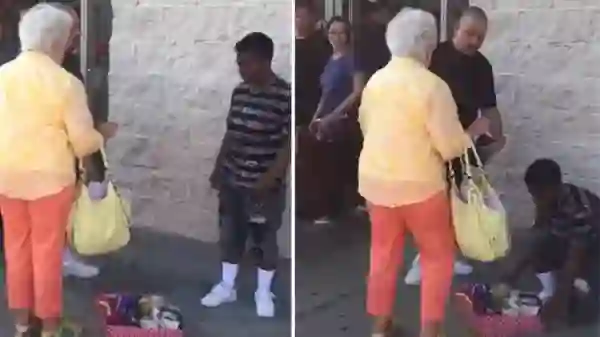 Woman Threatens Children For Selling Candies But Man Defends Them [Photo: Goalcast]
