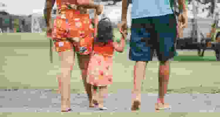 Family Walking Barefoot [Photo: Every Texan]