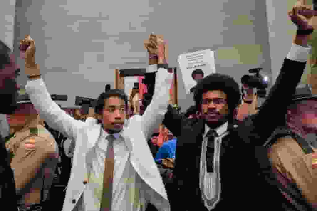 Two Black Democrats Expelled After Gun Control Protest [Photo: PBS]