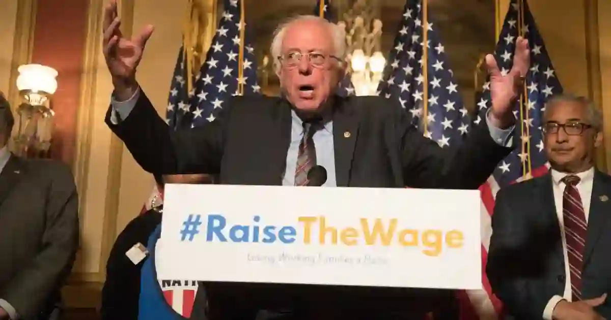 Minimum Wage Bill Increase Introduced by Bernie Sanders [Photo: Mother Jones]