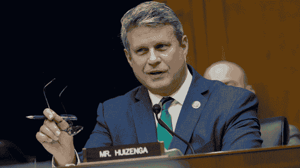 GOP Lawmaker Representative Bill Huizenga, a Republican from Michigan, argues that individuals are being held hostage by forces that prioritize advancing a far-left social and political agenda over maximizing retirement profits. (Photo: Daily Signal)