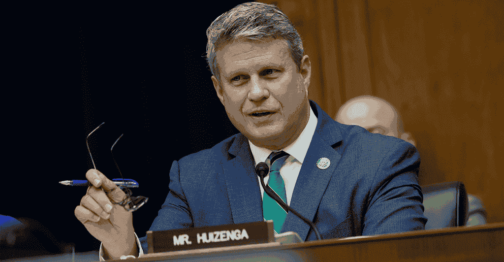 GOP Lawmaker Representative Bill Huizenga, a Republican from Michigan, argues that individuals are being held hostage by forces that prioritize advancing a far-left social and political agenda over maximizing retirement profits. (Photo: Daily Signal)