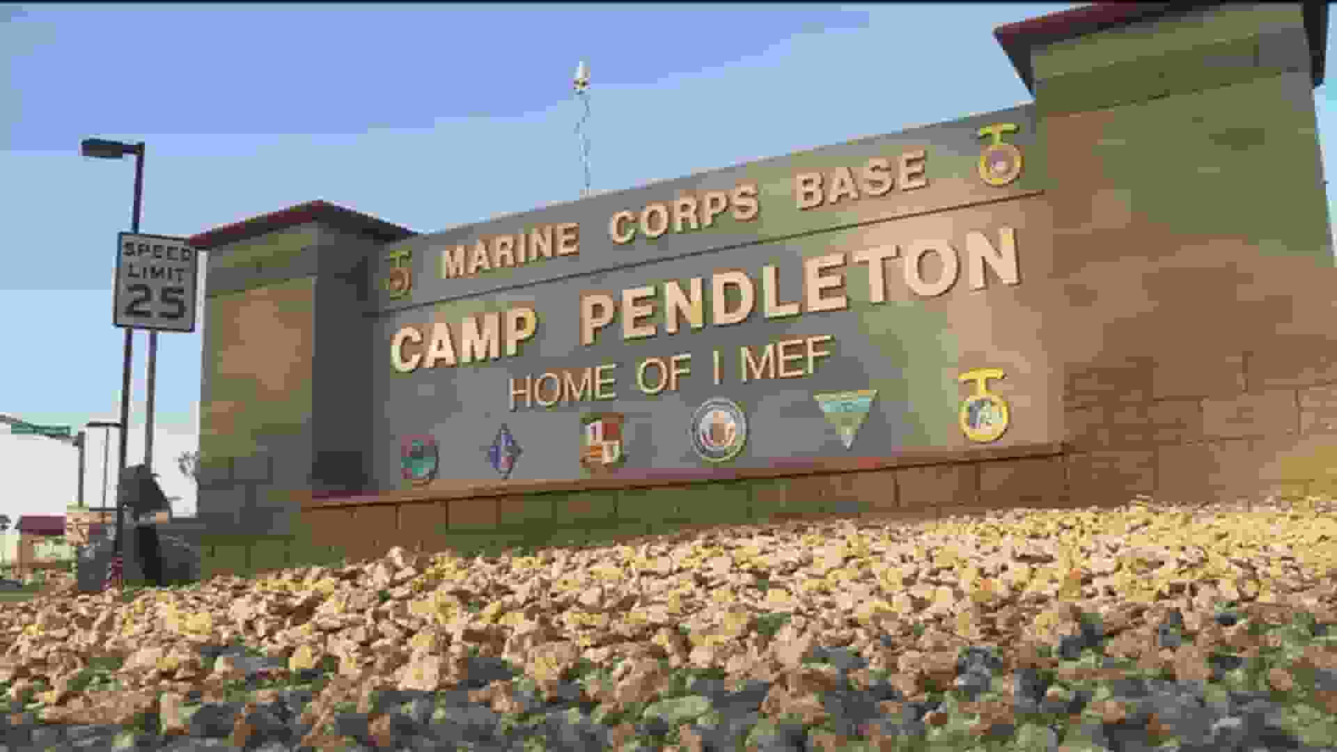 Unidentified Marine At Camp Pendleton California Charged