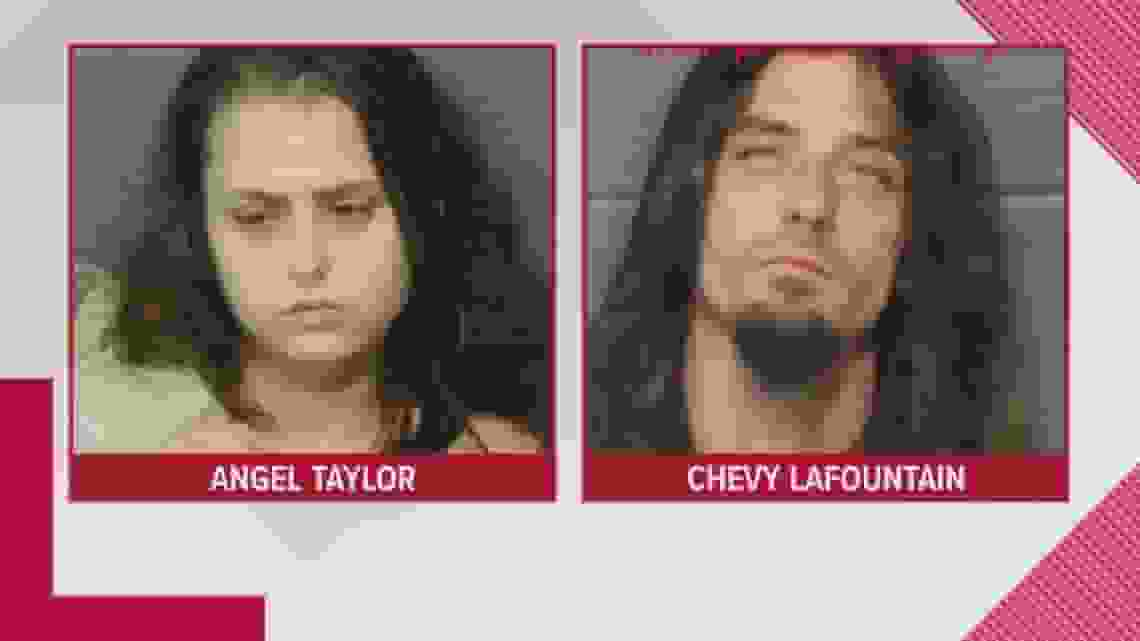 Drug Addict Parents Chevy Lafountain and Angel Taylor [Photo: WWL-TV]