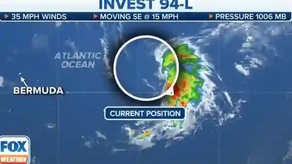 Tropical Disturbance Invest 94L [Photo: FOX Weather]