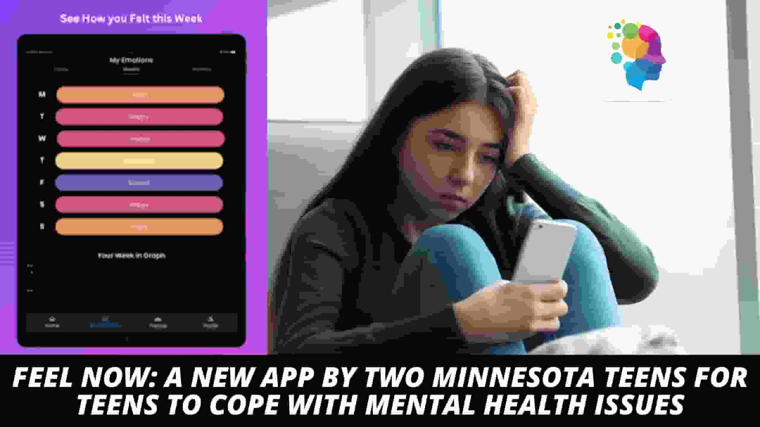 Feel Now: A new app by Two Minnesota teens for teens to cope with mental health issues (Photo: councinonrecovery)