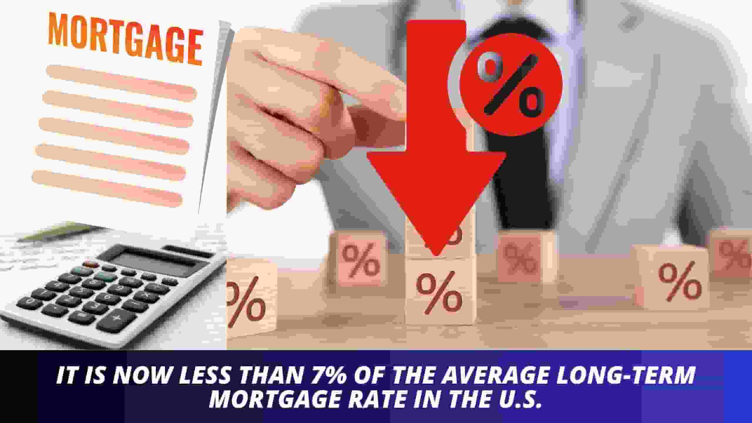 It is now less than 7 percent of the average long-term mortgage rate in the U.S.jpg