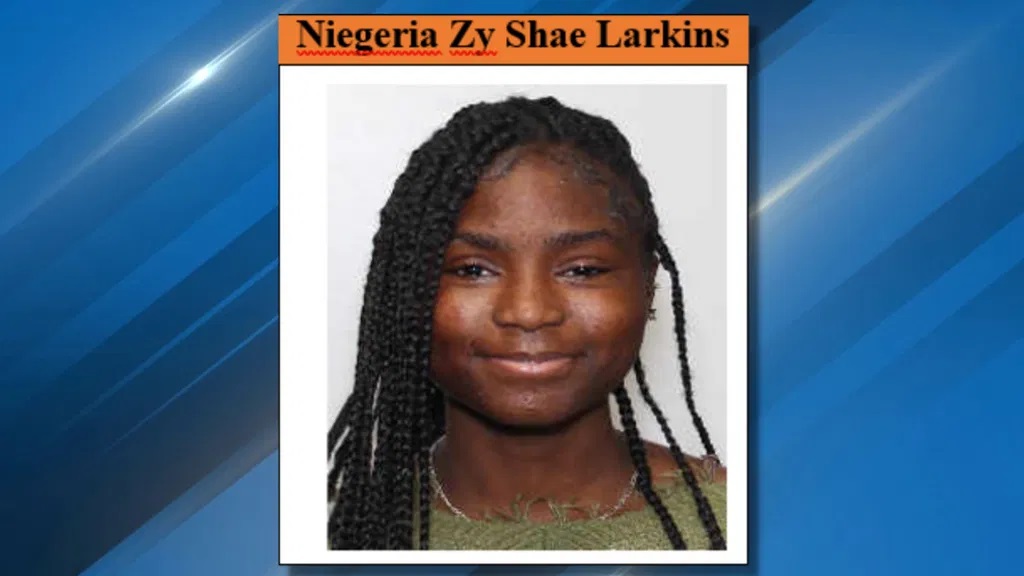 Hanahan Police Department Seek Assistance in Locating Niegeria Zy Shae Larkins