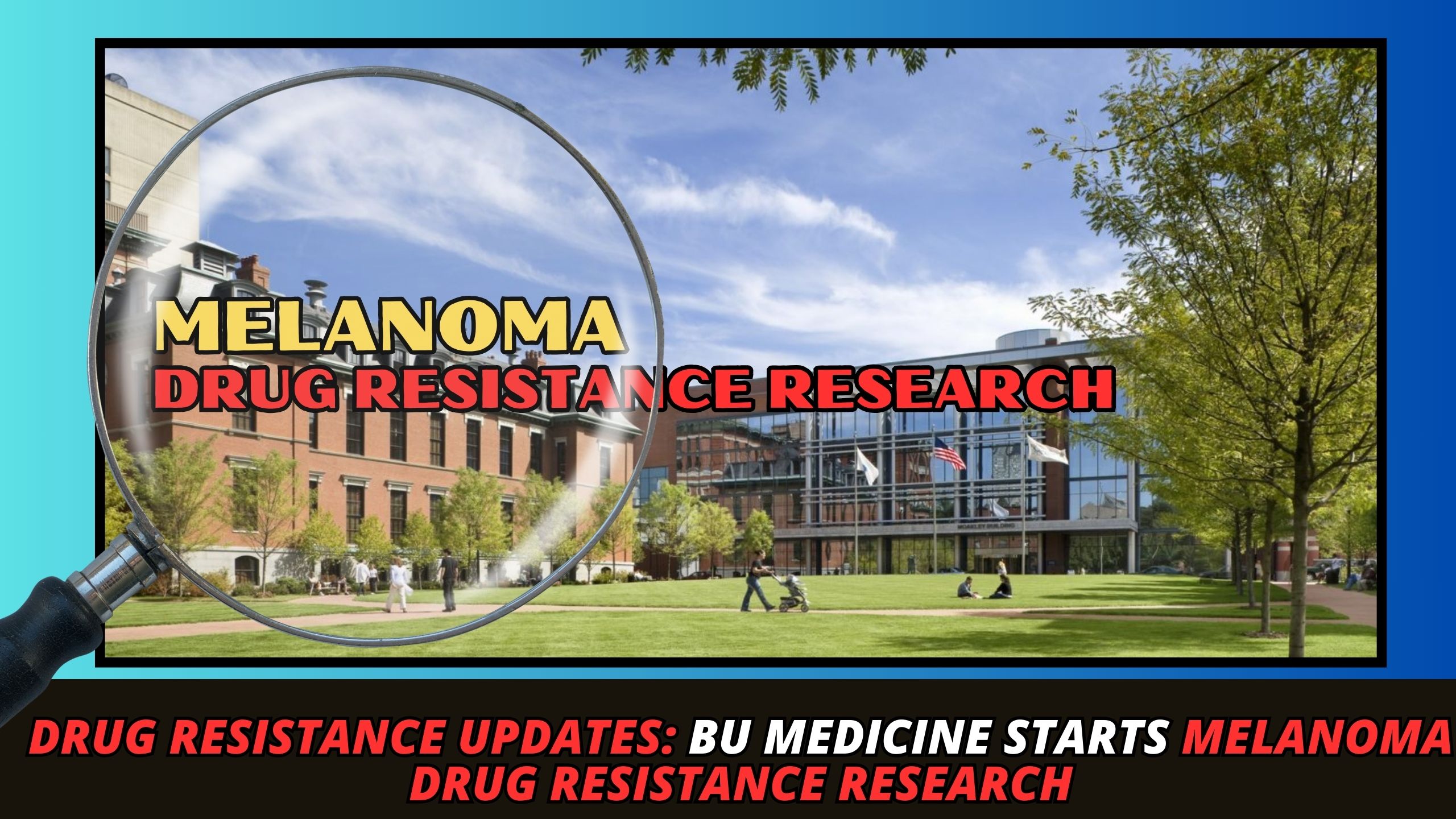 DRUG RESISTANCE UPDATES: BU Medicine Starts Melanoma Drug Resistance Research (Photo: Google/Canva/ Rachelle J)