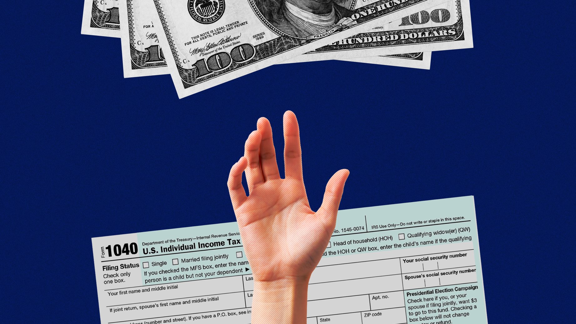 Here are some ways to use the money you get form the average federal tax refund. (Photo: Money)