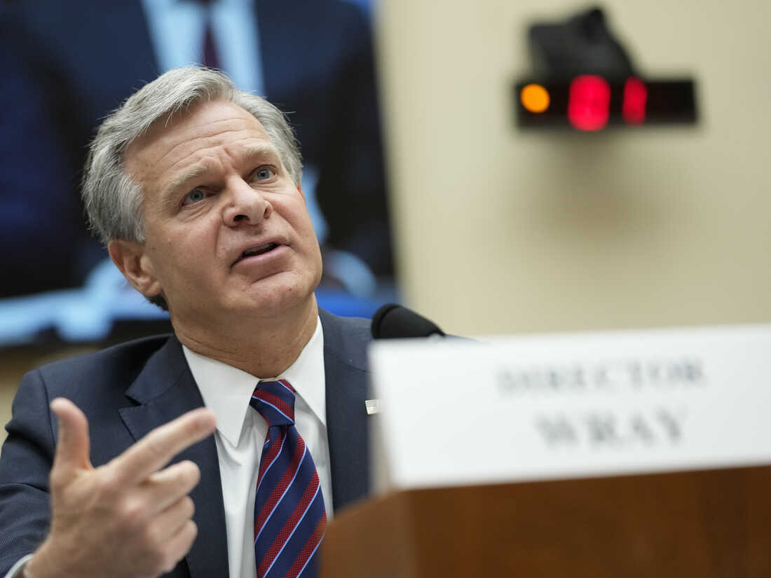 FBI Director Christopher Wray also added that border security is heightened to keep the public safe from these threats. (Photo: NPR)