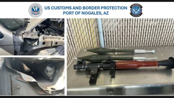 Authorities Seize Rocket Launcher And Two RPGs At Arizona-mexico Border